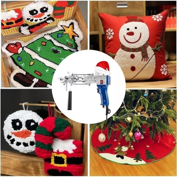 Tufting Gun Cut Pile and Loop Pile 2 in 1 Electric Rug Gun Machine Starter Kit - Picture 8 of 8